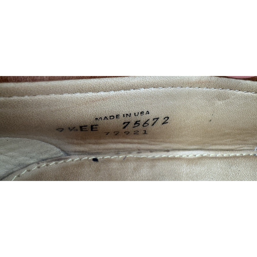 Footjoy FJ Dress Shoes Cognac Brown Leather Penny Loafers USA Men's Size 9.5 EE - Picture 7 of 7